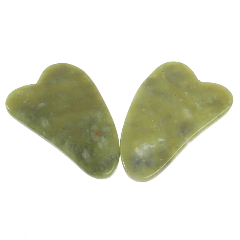 Gua Sha Green Jade Quartz Crystal Body Massage Board Gua Sha Massage Board Qme