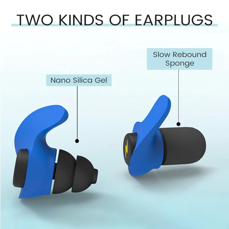 XceeFit Reusable Cochlea Sleep Earplugs – 3-Layer Noise Reduction Sleep Earplugs Qst