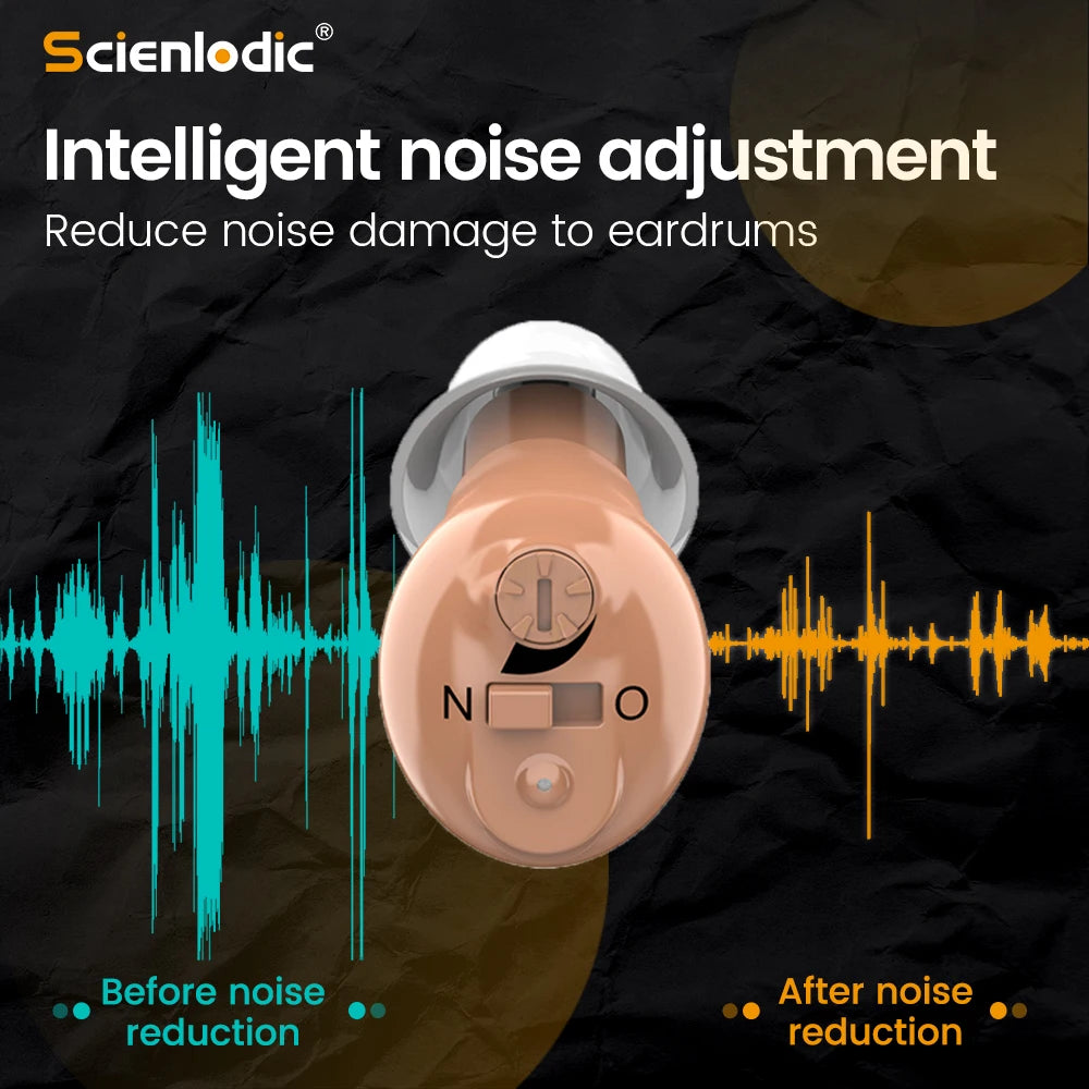 XceeFit CIC Rechargeable Invisible Hearing Amplifier | Mini ITE Hearing Amplifier Qst