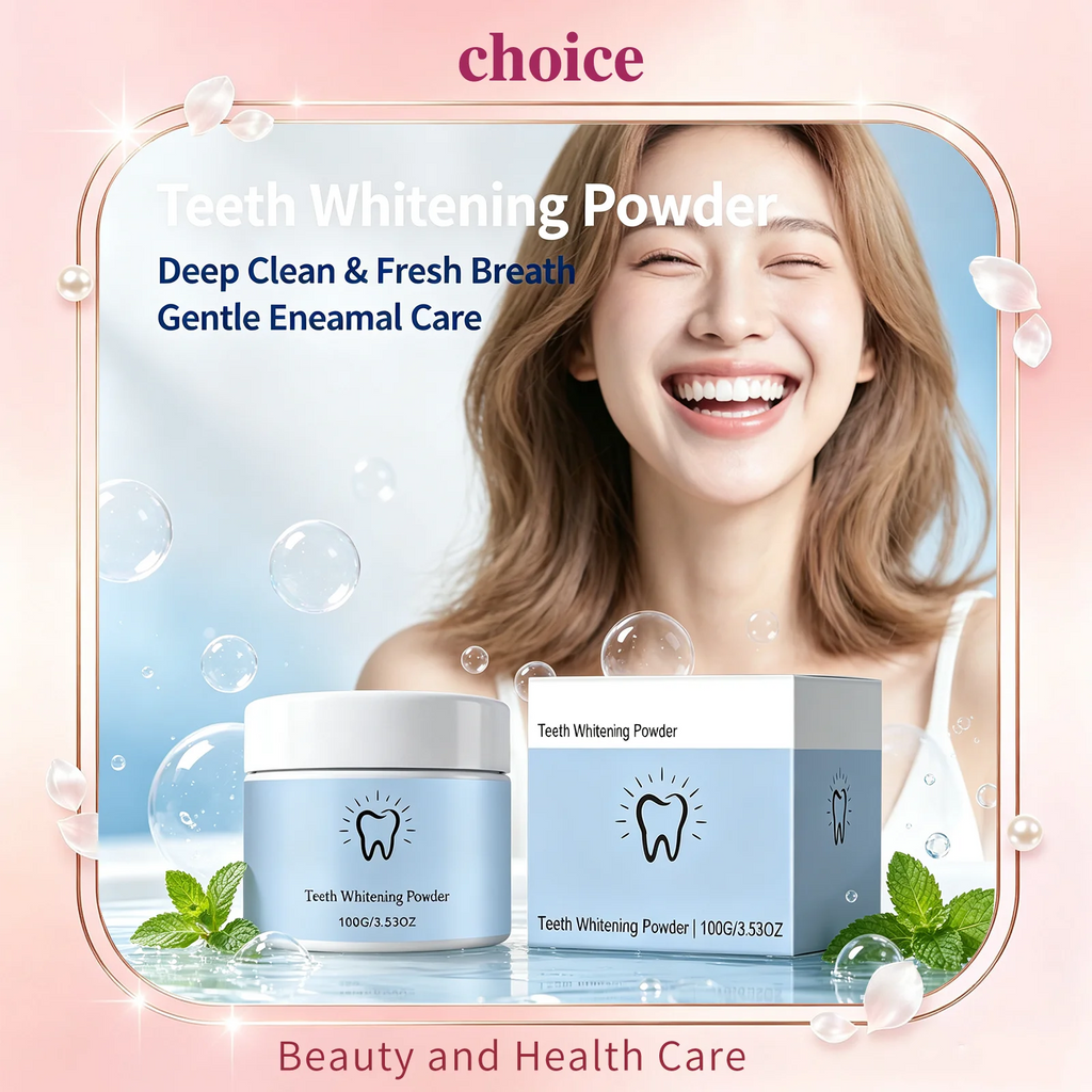 Hydroxyapatite Teeth Whitening Powder – Mint, 100g Tooth Cleaner Teeth Whitening Powder Qst
