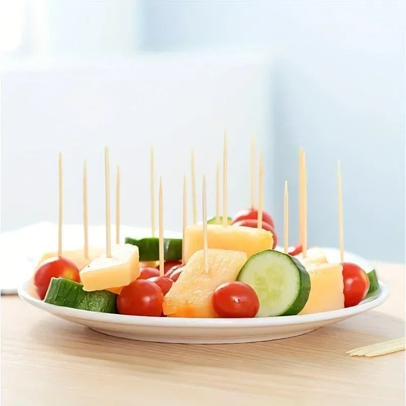 Disposable Double-Headed Bamboo Toothpicks 1000 pcs Bulk Bamboo Toothpicks Qme