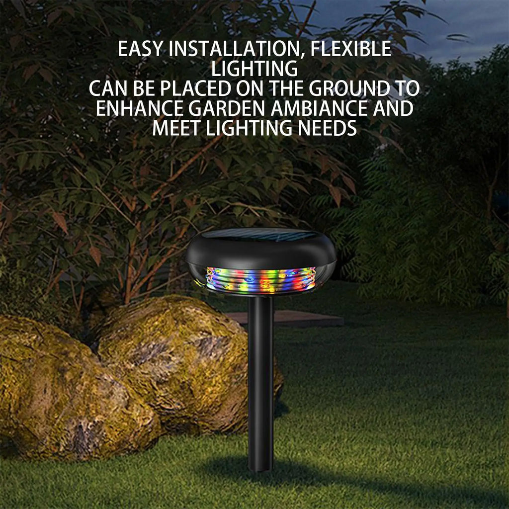 Solar Stake Lights Outdoor 3 Modes Color Changing Rechargeable Solar Stake Lights Qme
