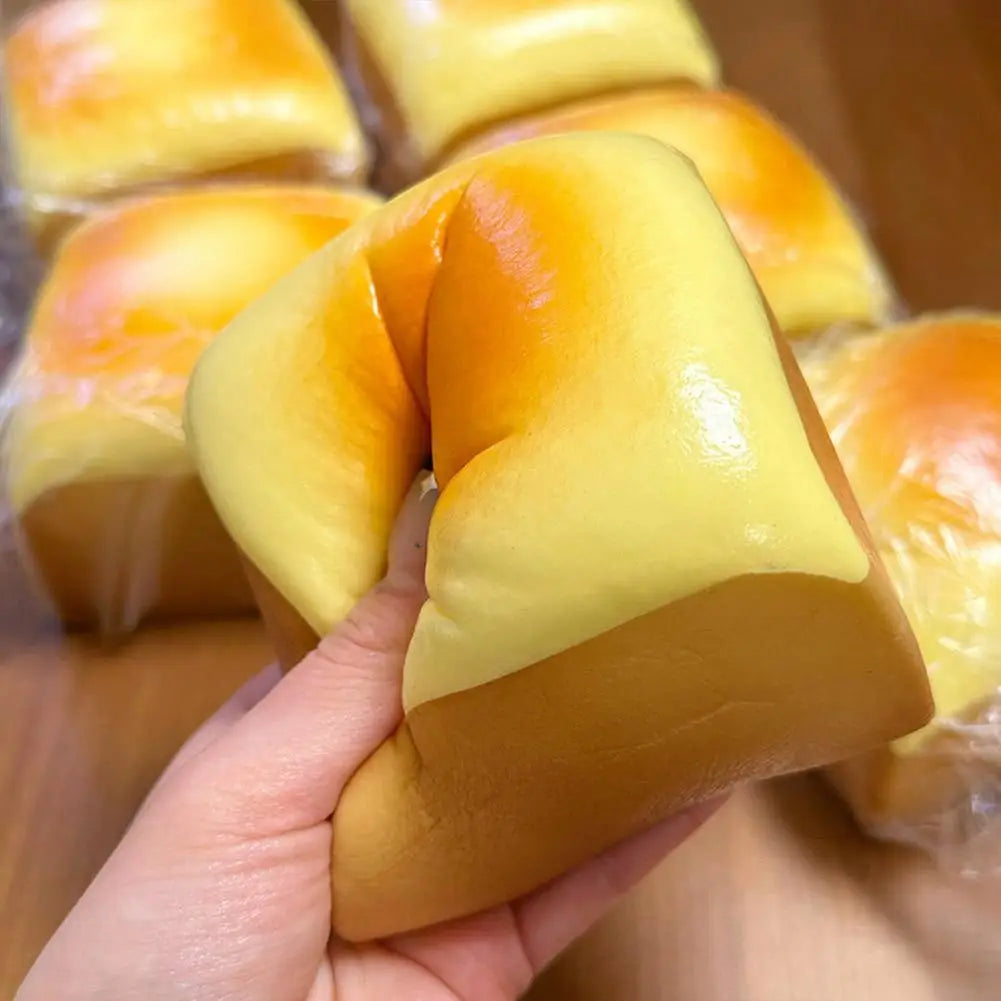 Grilled Cheese Bread Squishy Slow Rise Squeeze Toy – Realistic Squishy Squeeze Toy Qme
