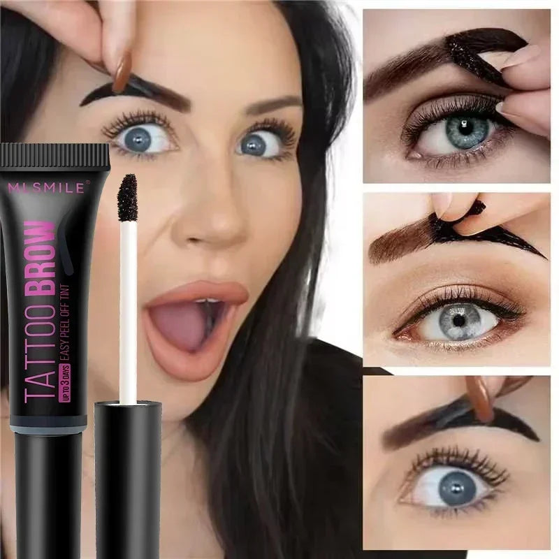 Peel-Off Eyebrow Tint Gel | Semi-Permanent Waterproof Eyebrow Tint Gel Qme