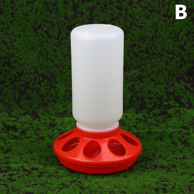Automatic Chicken Feeder & Waterer – Thickened Plastic Dispenser Poultry Feeder Waterer Qst B