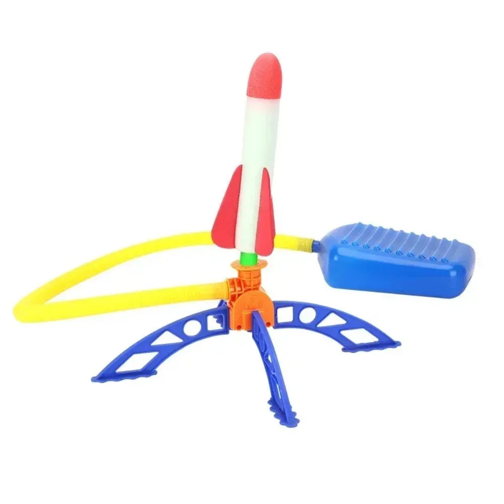 Kids Air Rocket Foot Pump Launcher – Outdoor Stomp Launch Toy Outdoor Rocket Launcher Toy Qme