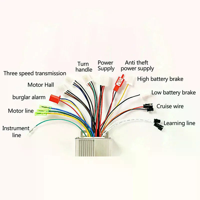 36V 48V 350W Brushless Motor Controller DC Speed Regulator Brushless Motor Controller Qme