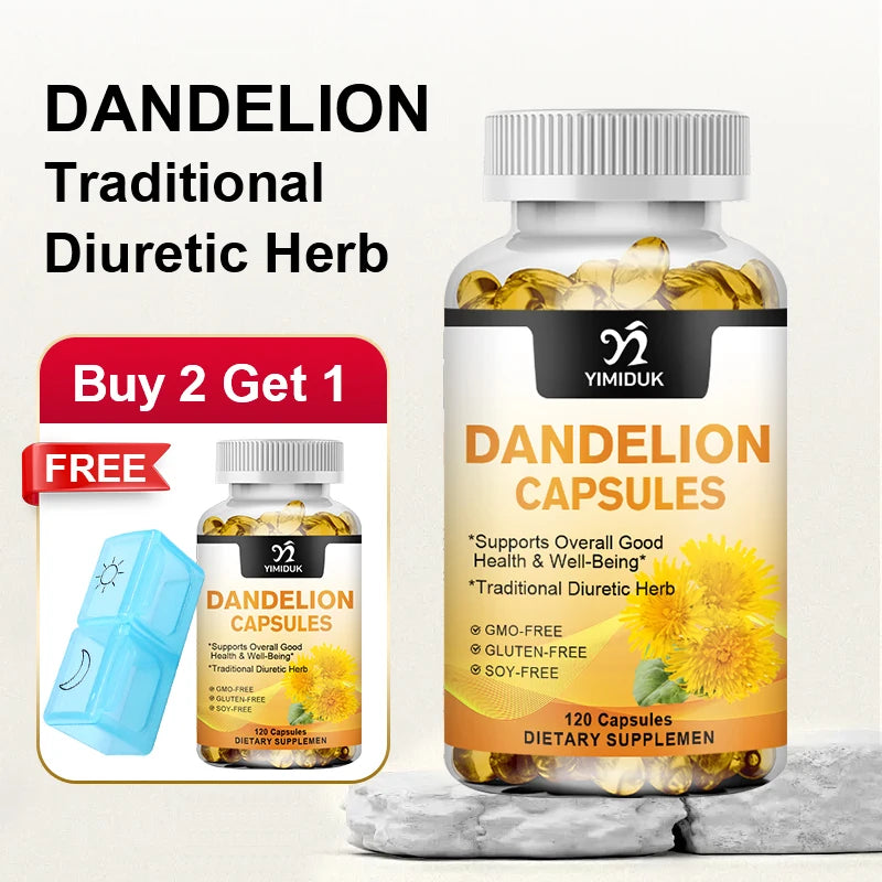 YIMIDUK Dandelion Root 1500mg – 120 Capsules | Liver Support Herbal Supplement Qst