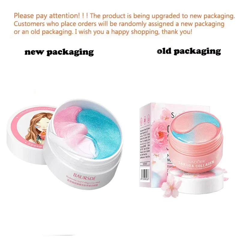 SADOER Sakura Collagen Eye Mask – Brightening & Firming Patches Collagen Eye Patches Qme