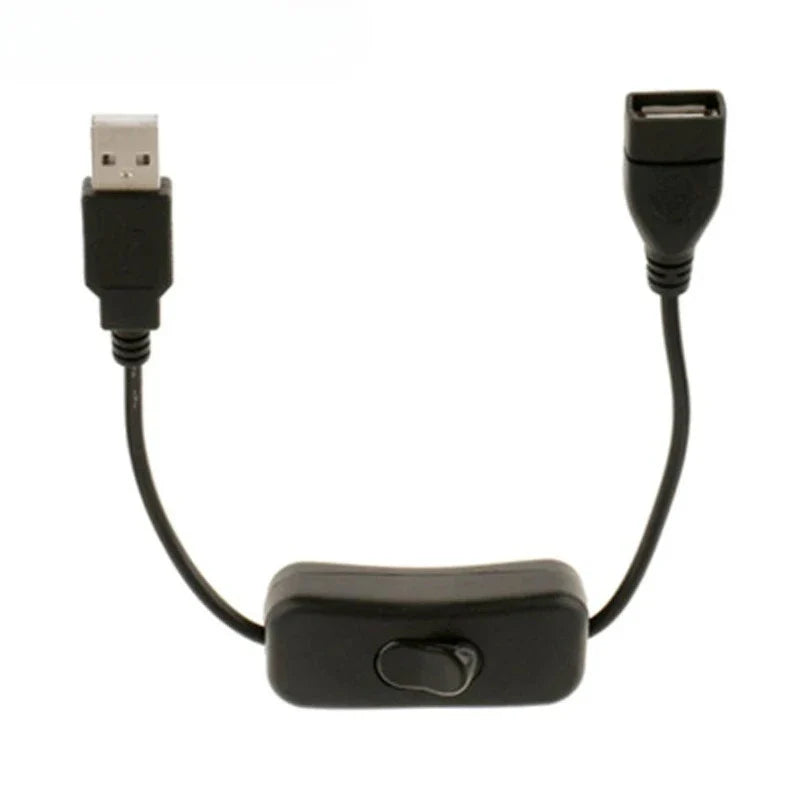 USB Extension Cable with On/Off Toggle Switch – 28cm 7-Pack USB Switch Cable Qme