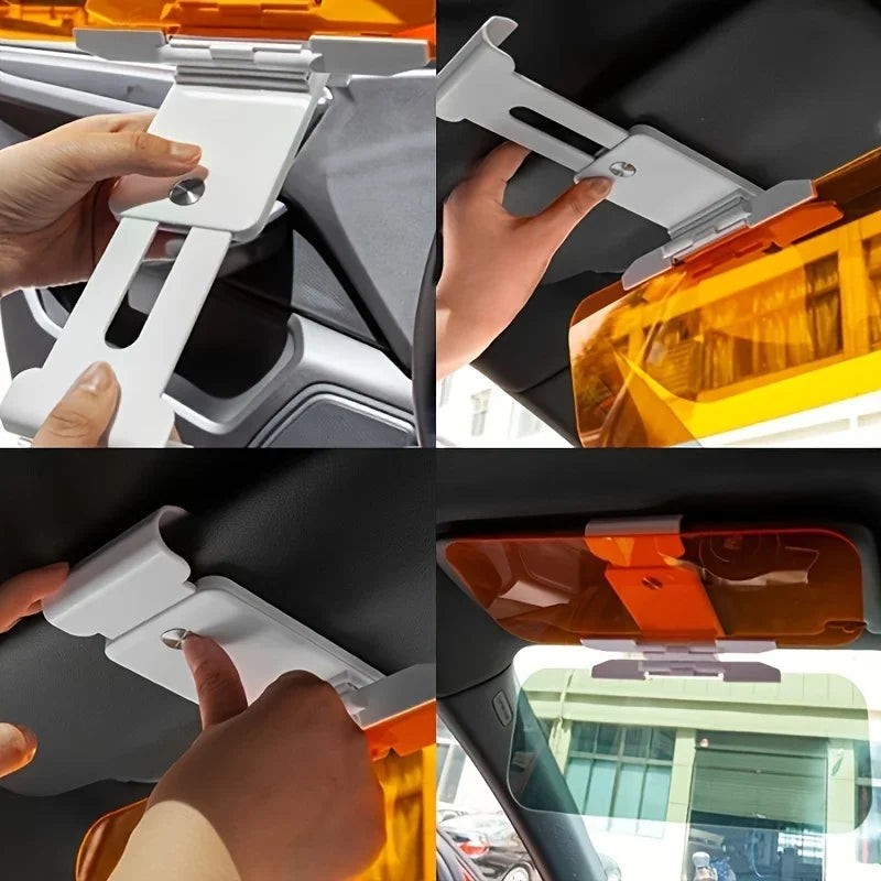 Car Sun Visor Anti-Glare Shield – Day & Night Protection Car Visor Shield Qme