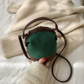 Korean Bucket Bag – PU Crossbody Shoulder Handbag | 4 Colors Crossbody Bucket Bag Qme Green