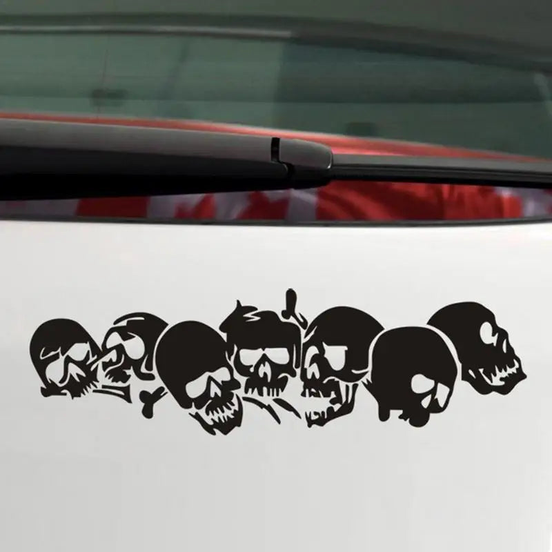 Reflective Skull Car & Motorcycle Decal – Halloween Sticker Car Decal Sticker Qst
