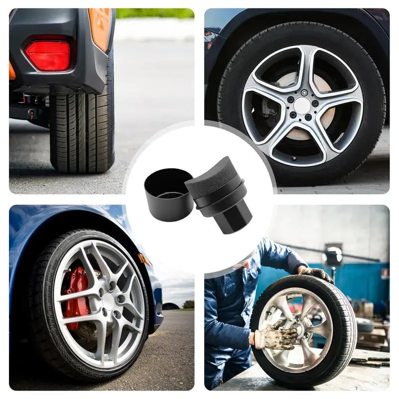 Car Tire Shine Applicator Pad – Ergonomic Sponge Wax Brush Tire Applicator Pad Qst