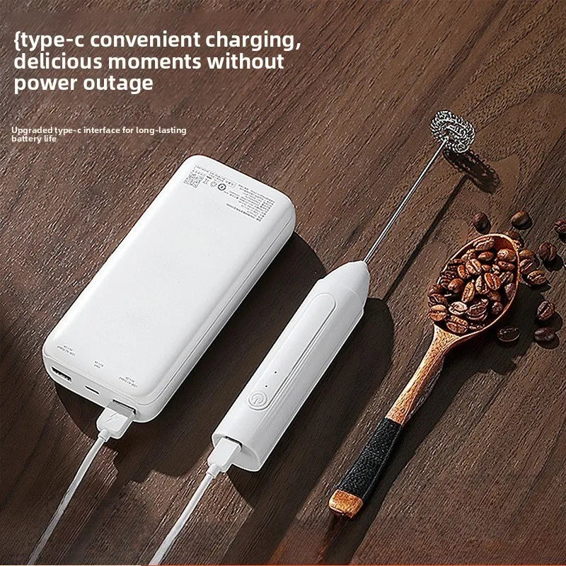 ZARTSEN Electric Milk Frother Handheld Whisk & Egg Beater Milk Frother Whisk Qst