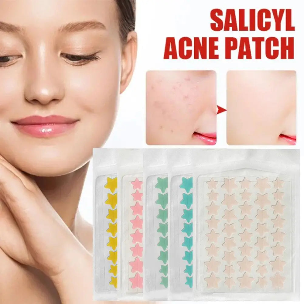 Colorful Star & Heart Pimple Patches – 35 Pack | Fun Spot Stickers Pimple Patches Qme