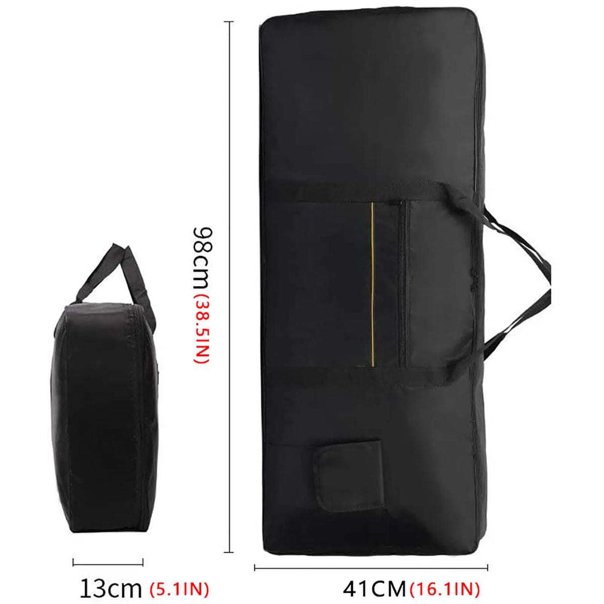 61-Key Keyboard Bag – Thick Padded Waterproof Carry Case Keyboard Carry Bag Qme