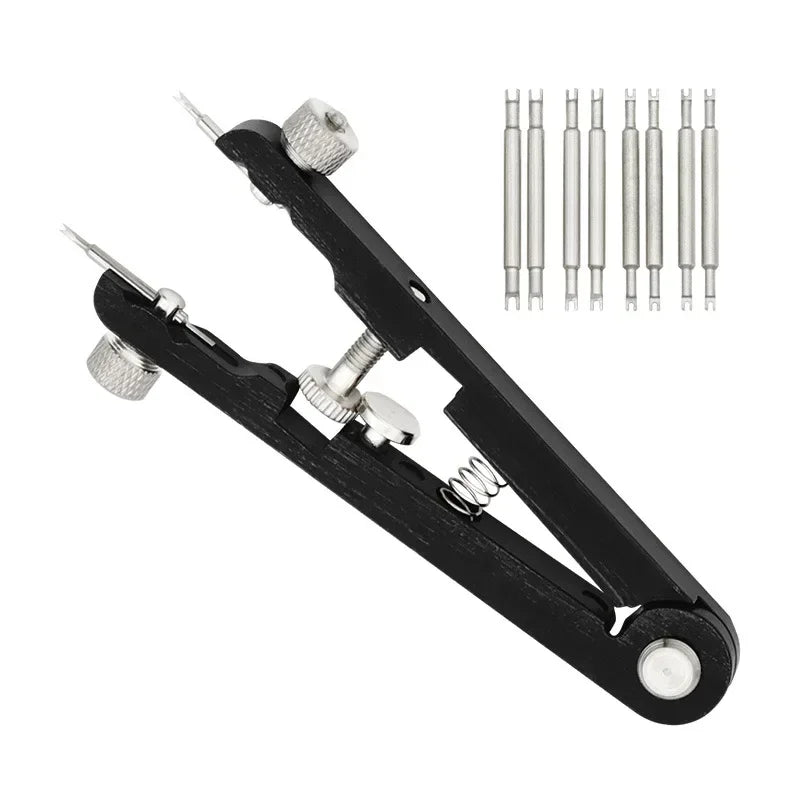 Watch Spring Bar Plier & Tweezer Tool – Strap Removal Kit Watch Repair Tool Qme Black