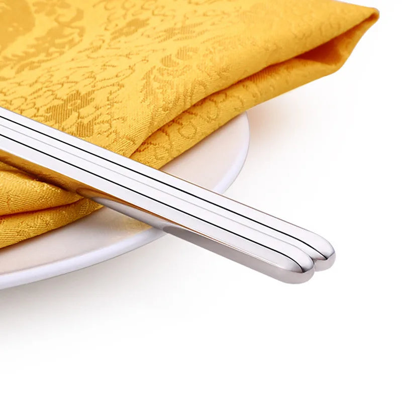 Long Stainless Steel Chopsticks – Reusable Frying & Cooking Cooking Chopsticks Qme