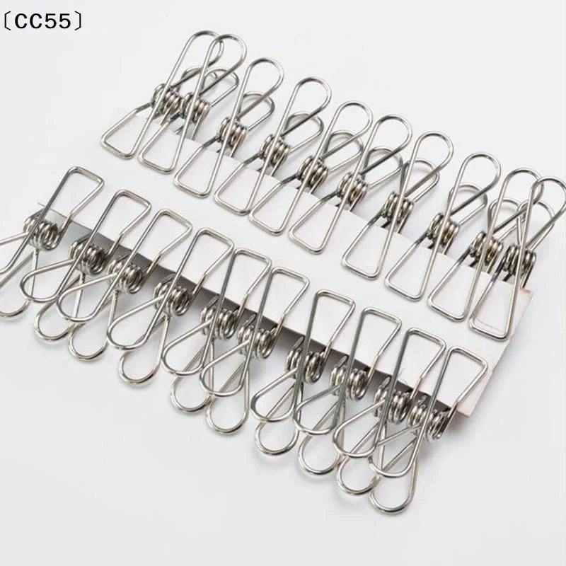 Stainless Steel Spring Clips 10-Pack – Sock & Laundry Clips Laundry Spring Clips Qst