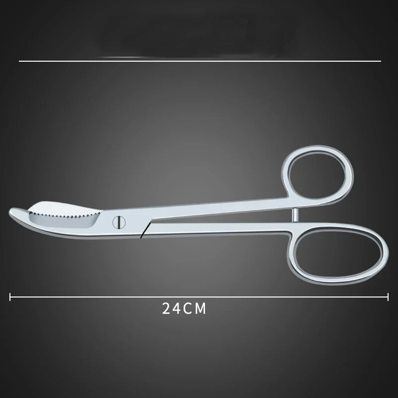 Stainless Steel Bandage Gauze Scissors – Serrated 24cm Medical Scissors Qme