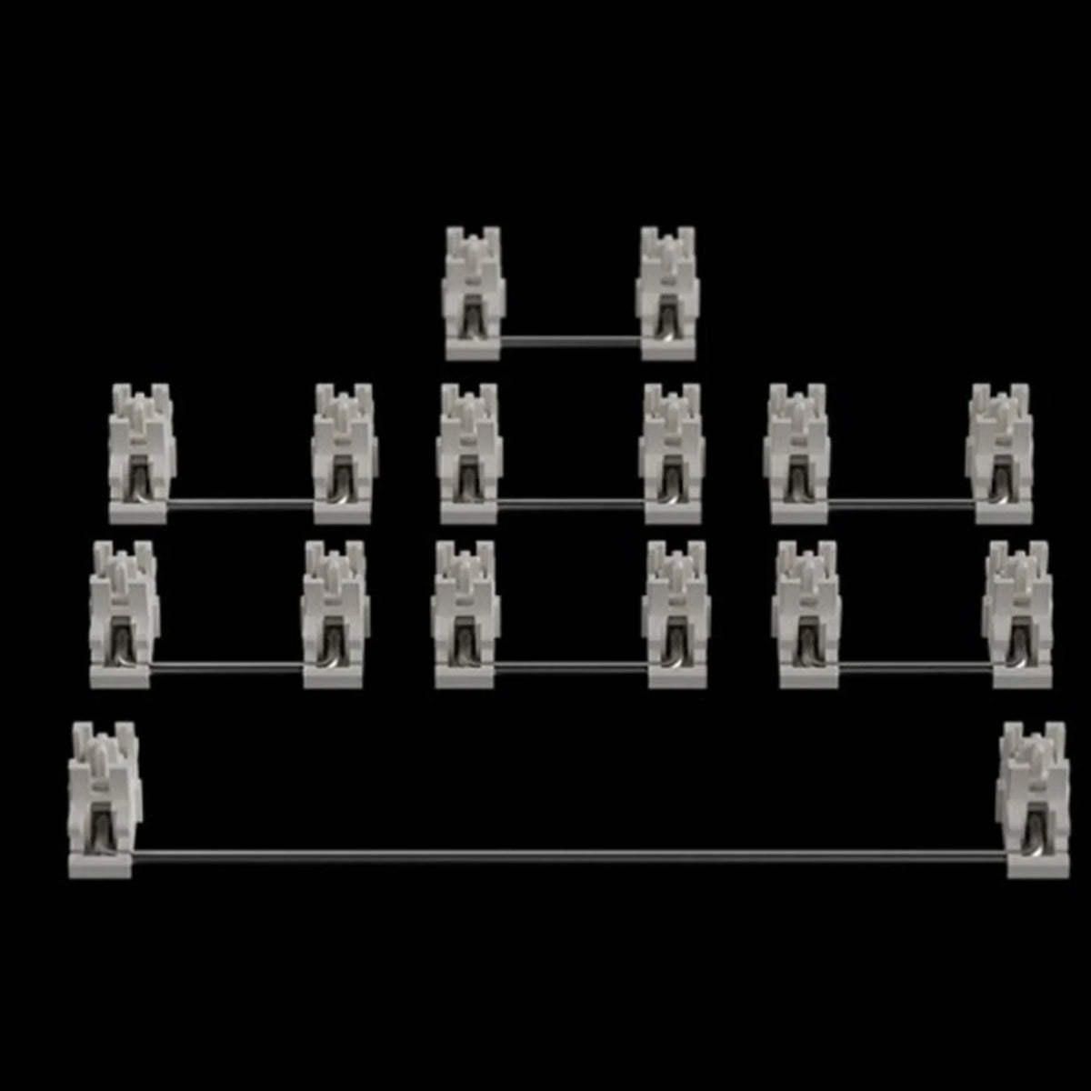 POM Satellite Axis Stabilizers 2U 6.25U 7U Custom Keyboard Keyboard Stabilizers Qme White 6.25U Ver x1