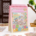 5D Cartoon Landscape Sticker Book – 35 DIY Scene Stickers DIY Sticker Book Qme D4