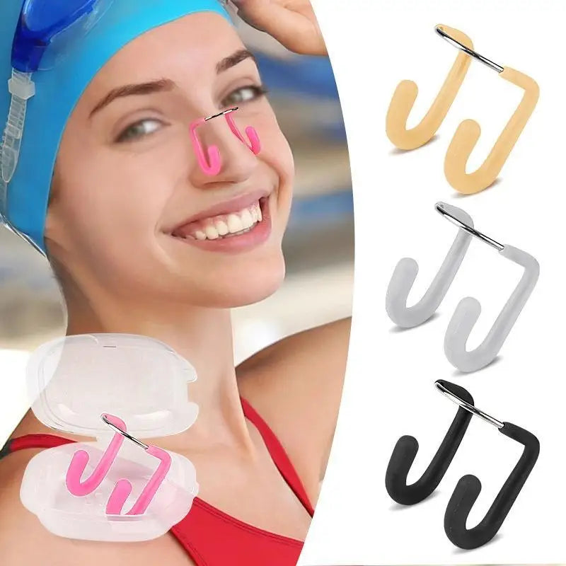 Silicone Swimming Nose Clip – Reusable Diving Nose Plug Swimming Nose Clip Qst