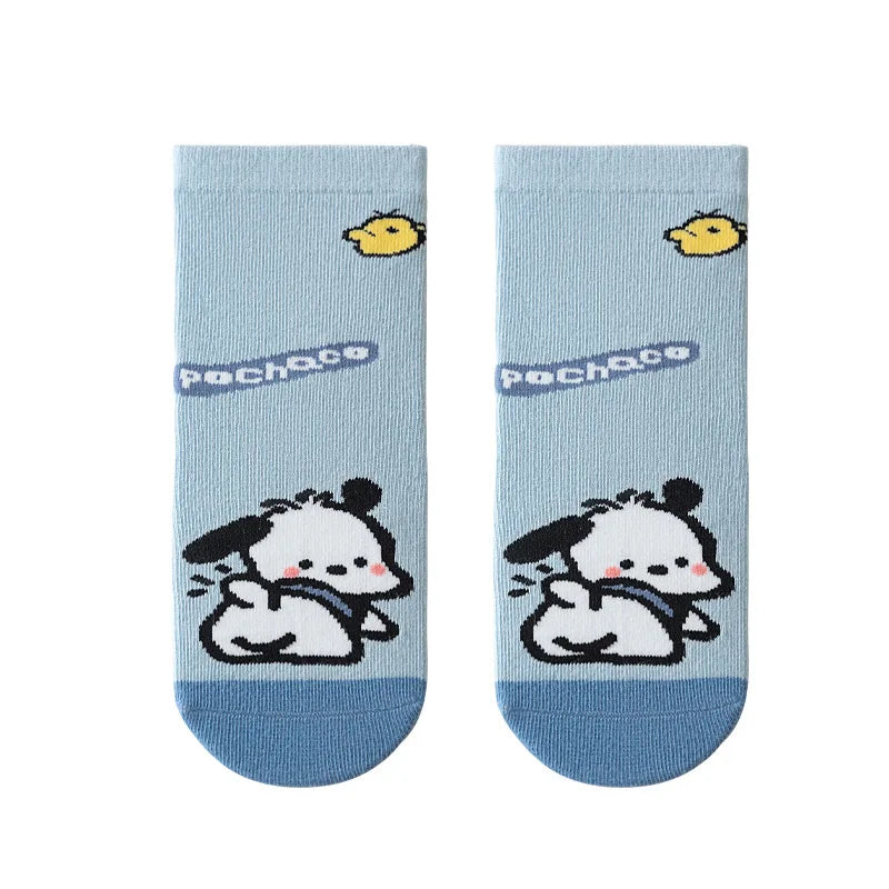 Hello Kitty Kuromi Novelty Socks – Unisex Cartoon Socks Novelty Print Socks Qme