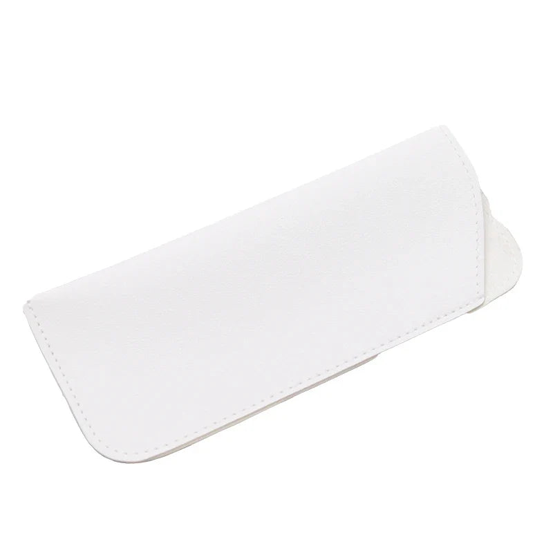 Solid Glasses Bag Protective Case | Sunglasses & Reading Cover Eyewear Protective Case Qme WHITE