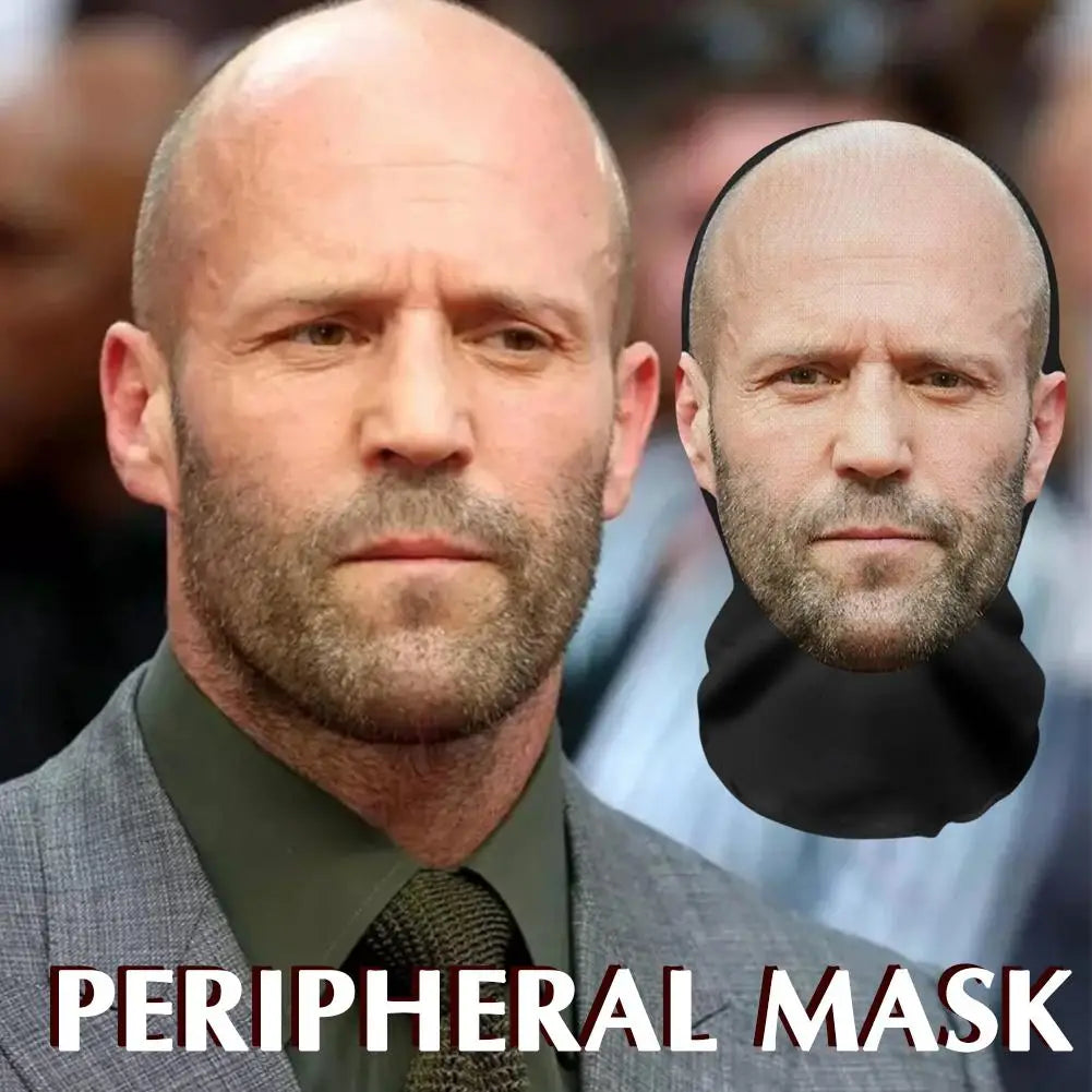 3D Printed Full Face Realistic Celebrity Mask – Costume Prop Costume Face Mask Qme
