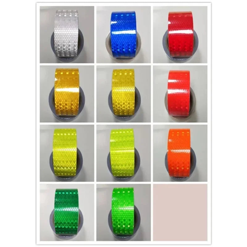 Self Adhesive Reflective Warning Tape Stickers – Cars & Motorcycles Reflective Safety Tape Qme