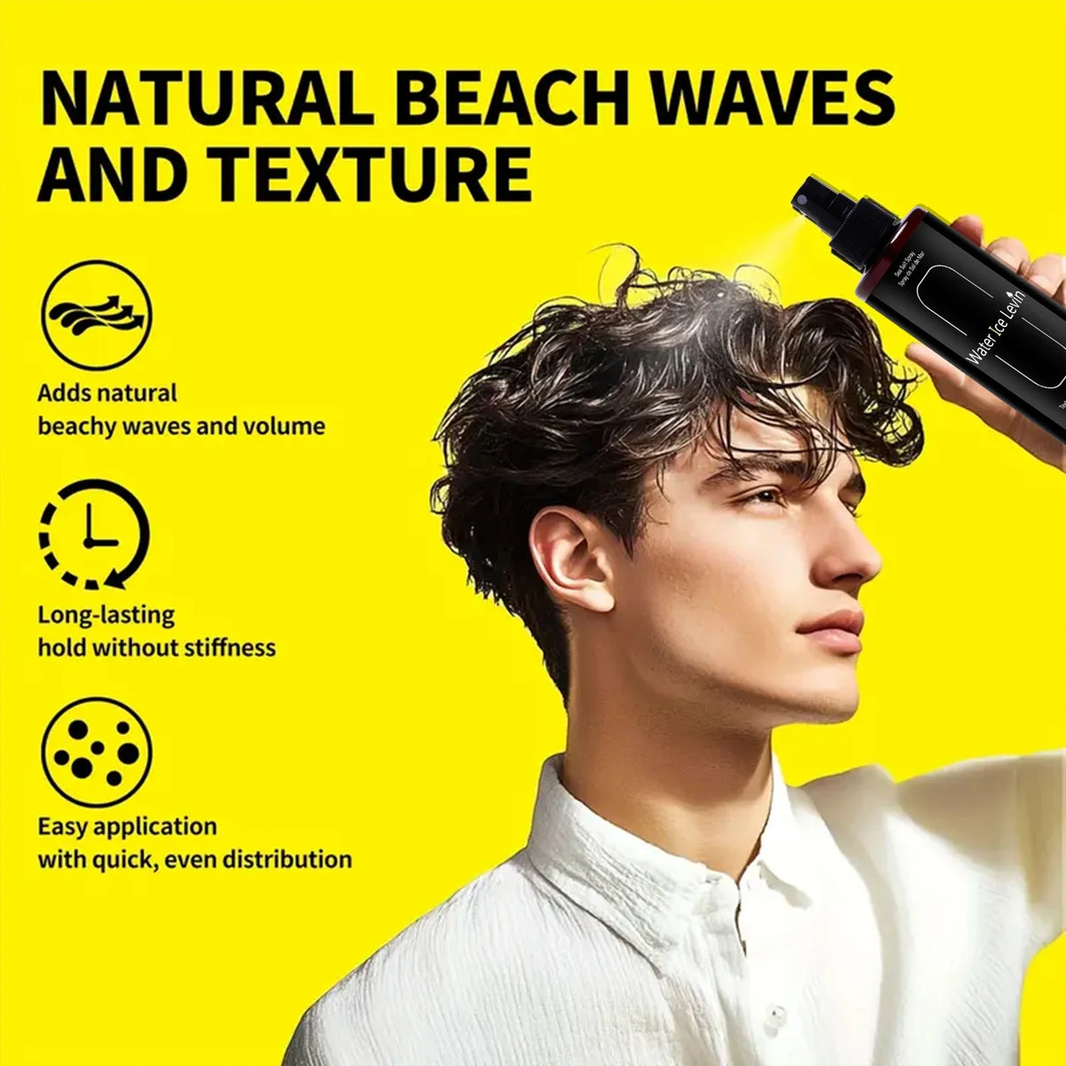 Beach Wave Spray Texturizer – Kelp & Magnesium Sulfate Hair Texturizing Spray Qme