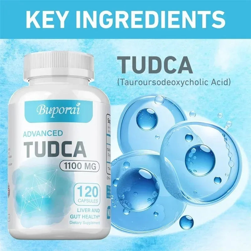 TUDCA Liver Support Supplement 1100mg – Non-GMO, 60 Capsules Liver Support Supplement Qst