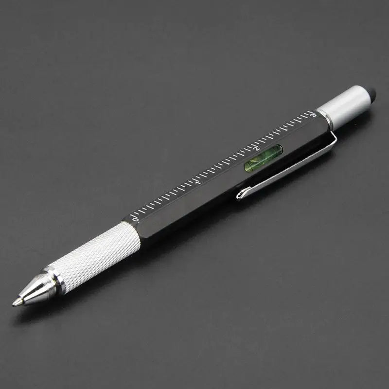 7-in-1 Multifunction Pen – Stylus, Screwdriver & Spirit Level Multifunction Pen Tool Qst black