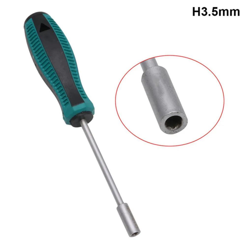 Hex Nut Driver Set – 7-Size Metal Socket Screwdriver 3–6mm Hex Nut Driver Set Qme 3.5mm