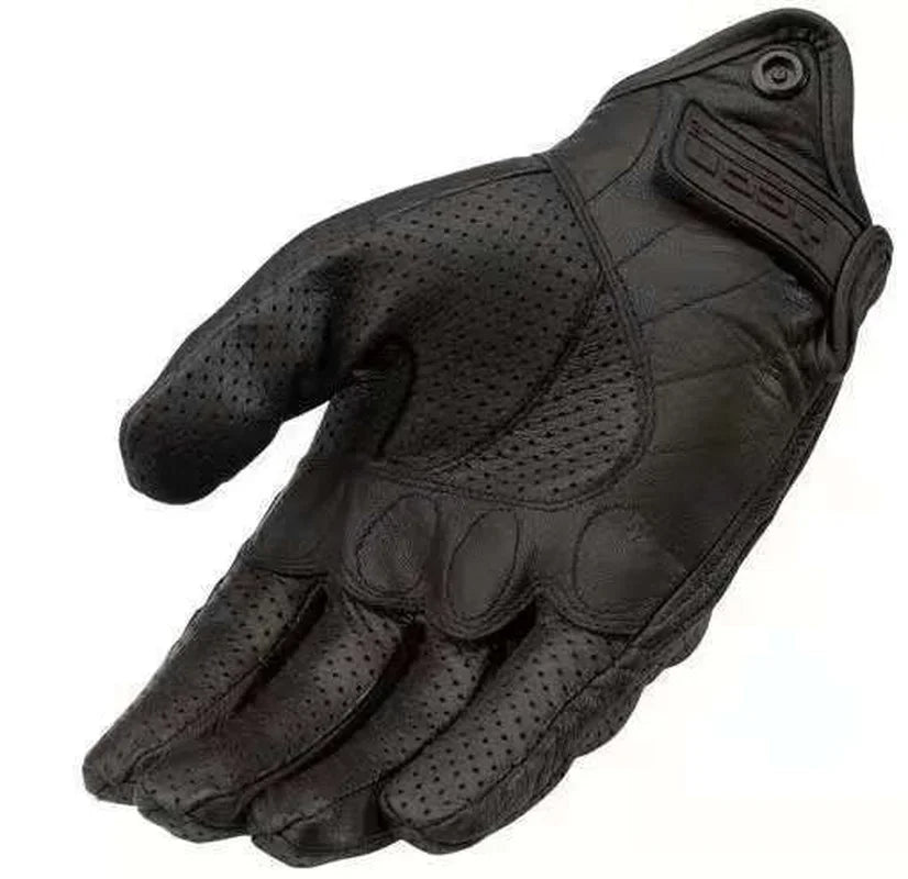 Men's Retro Classic Leather Motorcycle Gloves | M–XXL Motorcycle Riding Gloves Qme