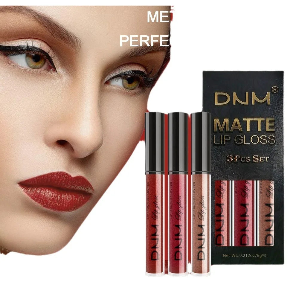 Waterproof Liquid Lipstick Set | Long-Lasting Matte Lip Color Liquid Lipstick Set Qme