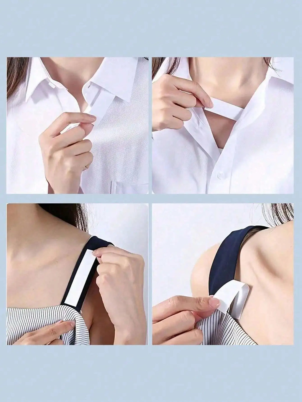 Invisible Anti-Light Shirt Collar Shoulder Strap Cover Strip Wardrobe Accessory Strip Qme