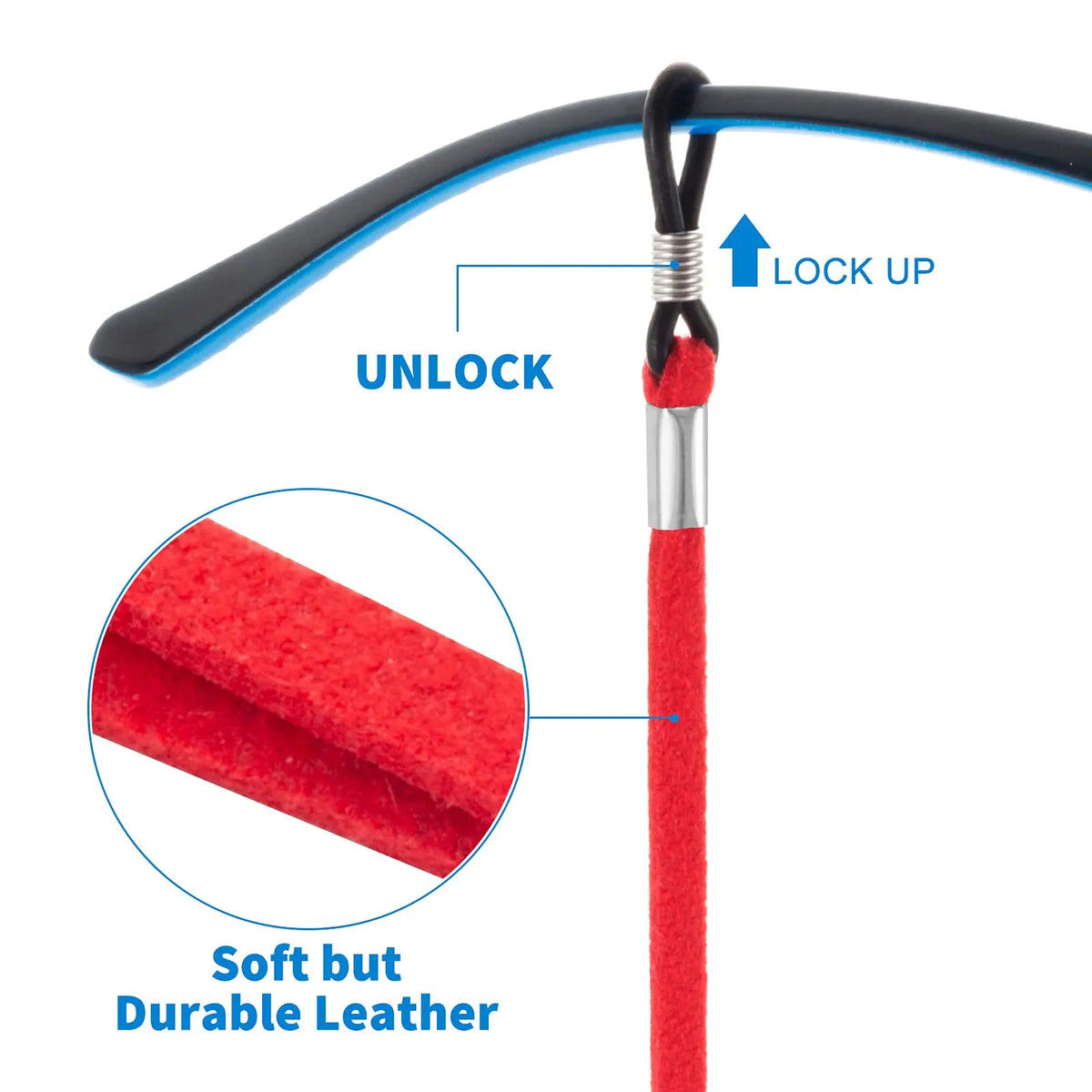 VOPHA Adjustable Eyeglass Strap & Sunglasses Lanyard PS03 Eyewear Accessory Qst