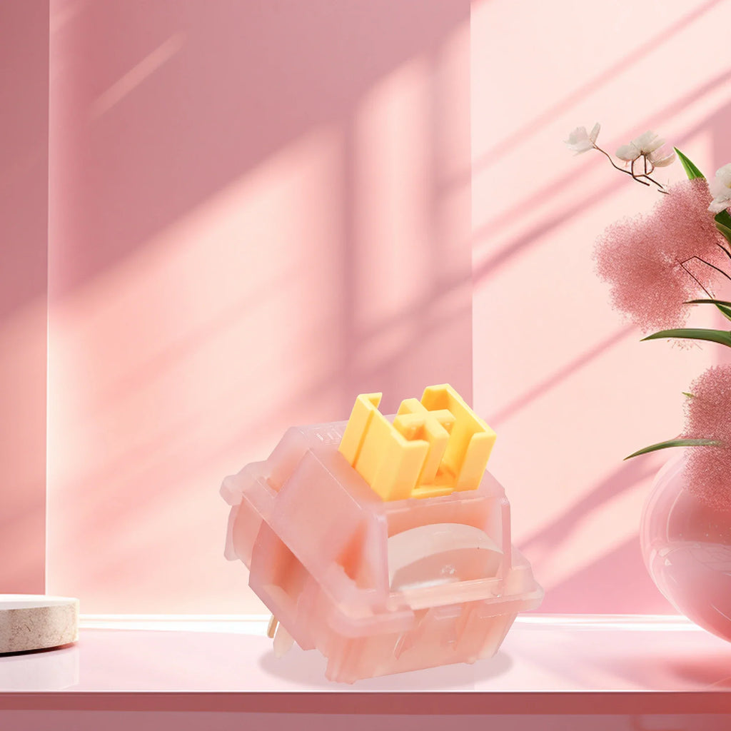 Outemu Silent Peach V3 & Lemon Switches – Pre-Lubed Mechanical Keyboard Switches Qme