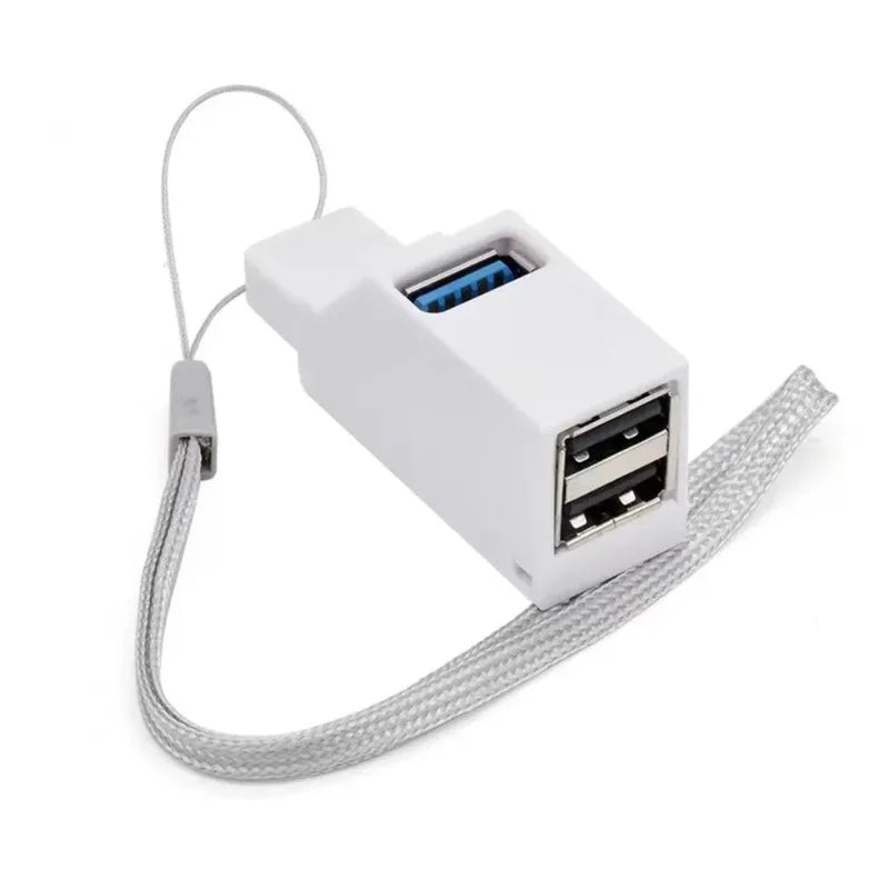 USB 3.0 4-Port Portable Hub Splitter for Laptop & PC | Qme USB Hub Splitter Qme