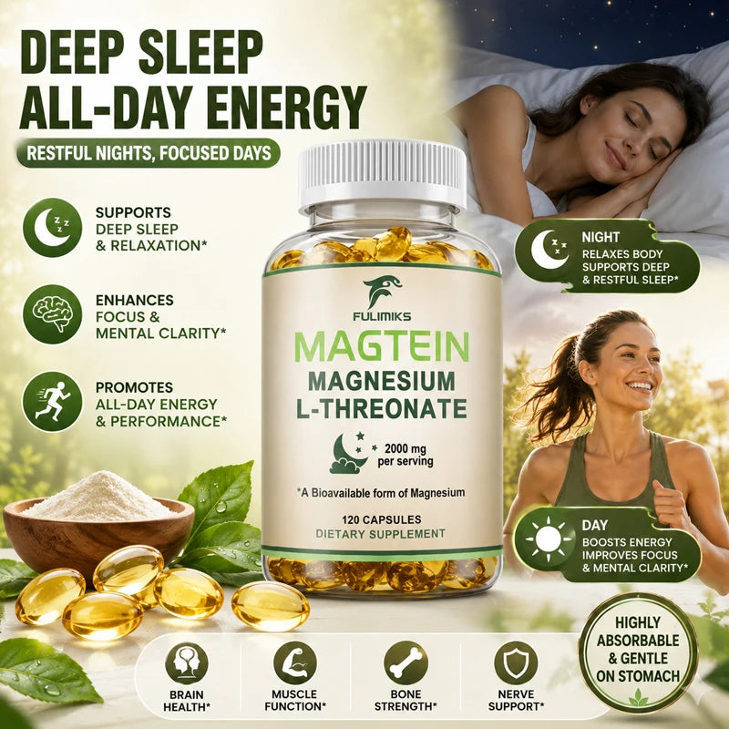 Fulimiks Magtein Magnesium L-Threonate – Memory & Sleep Magnesium Supplement Qst
