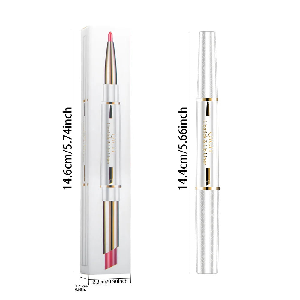 Long-Lasting Vibrant Lip Liner – No Smudge, 6 Shades Lip Liner Pencil Qme