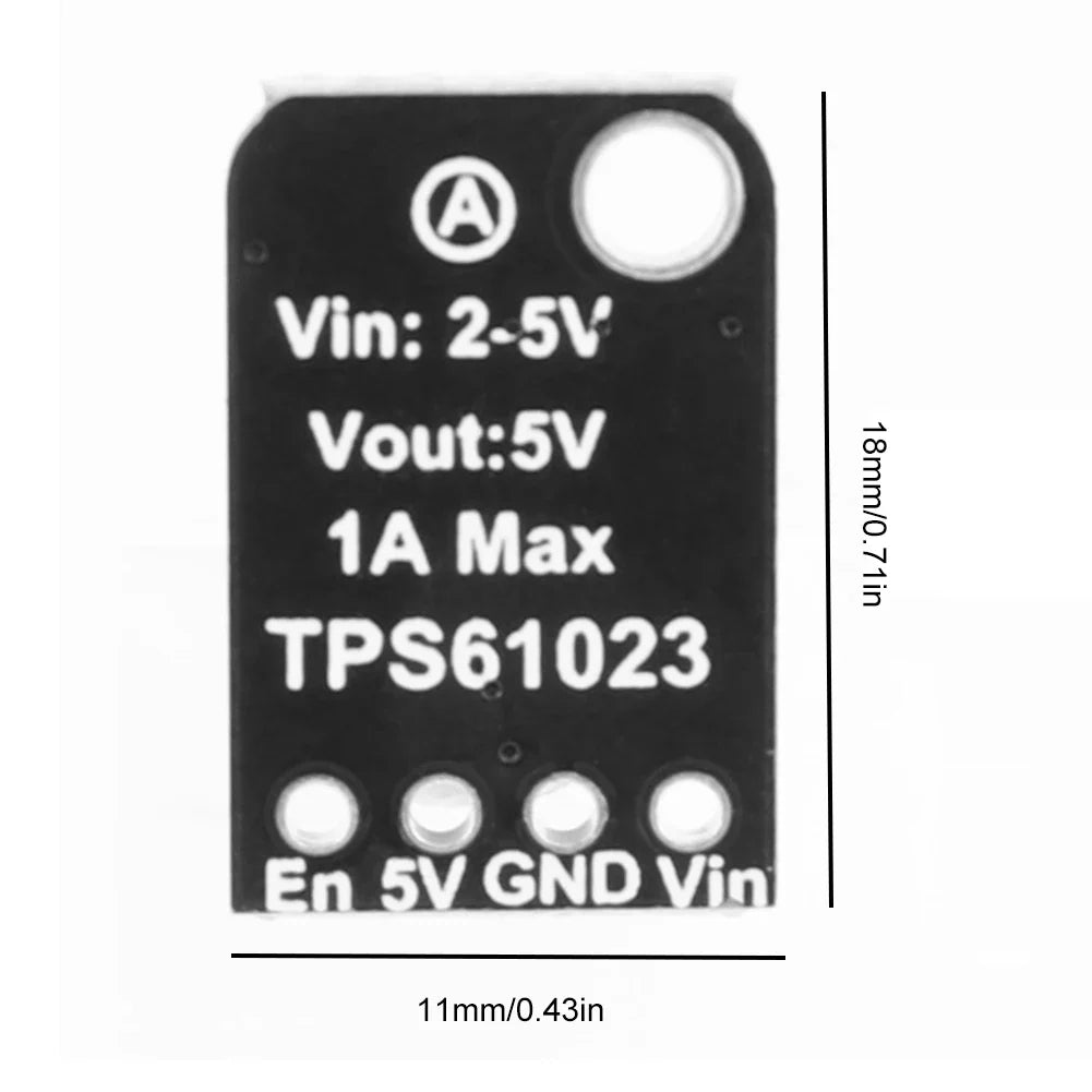 TPS61023 Mini Boost Module 5V 1A Step-Up Regulator Board Boost Regulator Module Qme