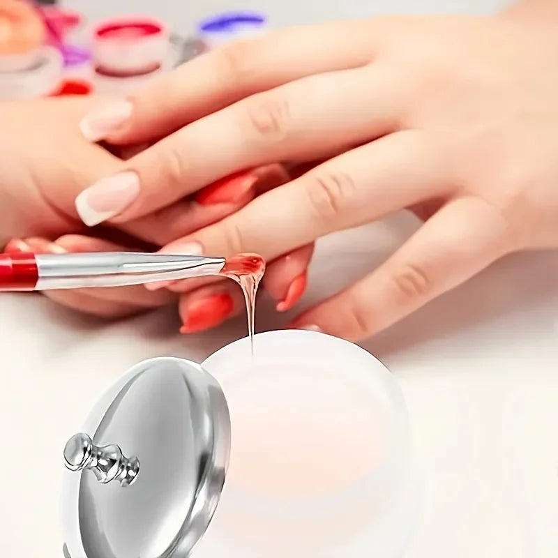 Clear Nail Polish Remover Container | Salon & Home Use Nail Remover Container Qme