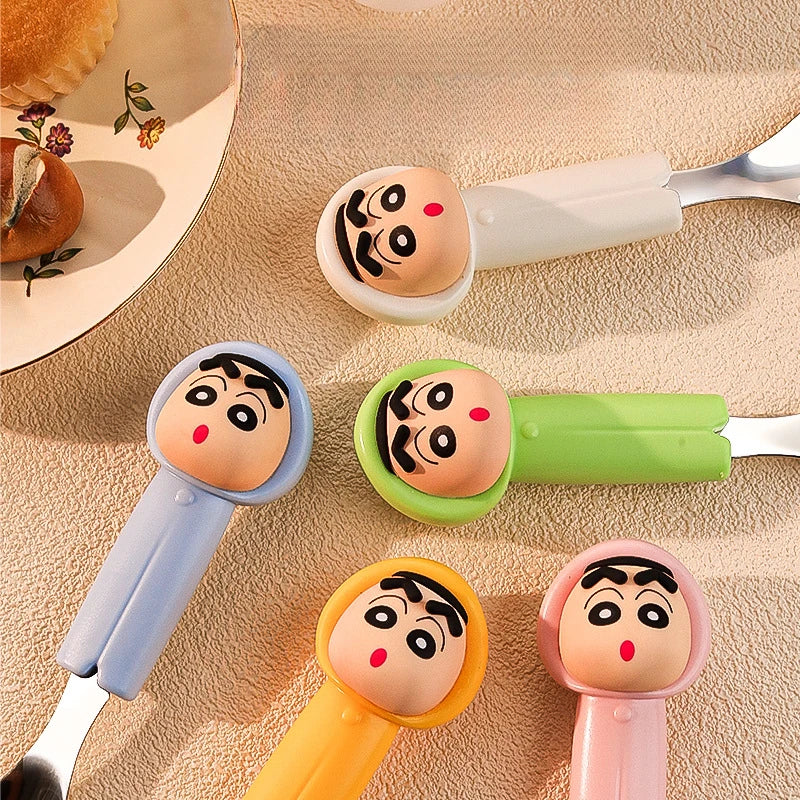 Crayon Shin-chan Stainless Steel Spoon | Kids Cartoon Spoon Kids Cartoon Spoon Qme