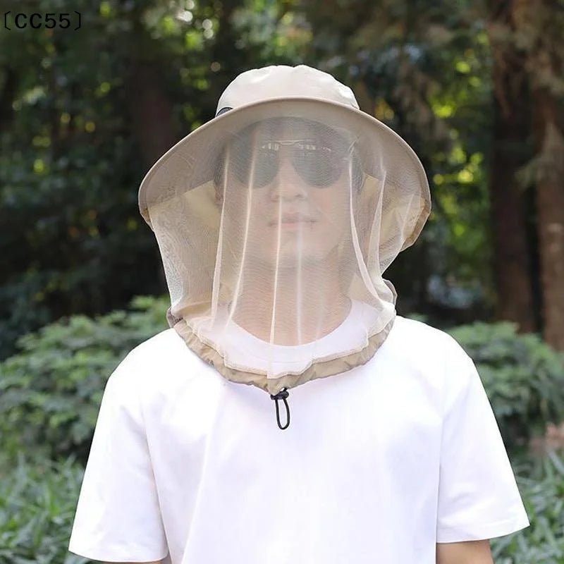Wide-Brim Sun Hat – Outdoor Camping & Hiking Insect Guard Wide Brim Hat Qst