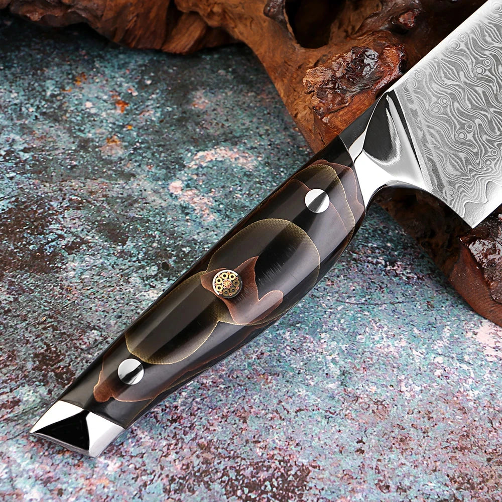 XITUO Damascus Steel Kitchen Knife Set – 1–6 PCS Kitchen Knife Set Qst