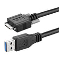 USB 3.0 Micro-B Screw Lock Cable for Industrial Cameras USB Data Cable Qme 3M
